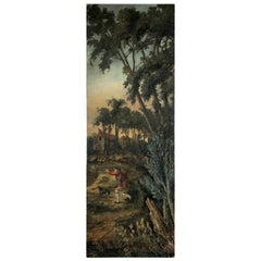 Baroque Wall Painting from a Manor House, 1750s