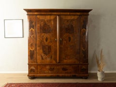 baroque walnut wardrobe, 1760, vintage