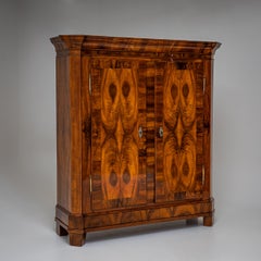 Baroque Wardrobe in Walnut, Switzerland, circa 1800