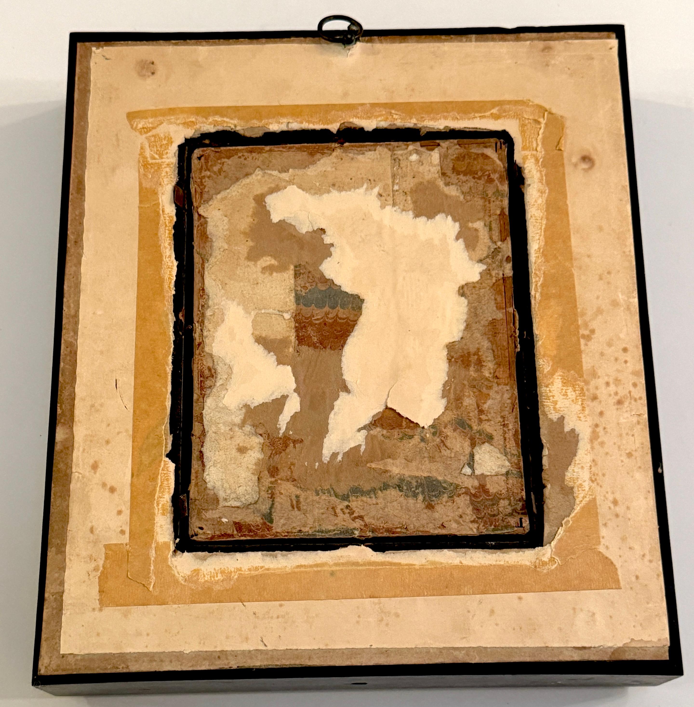 Placa barroca de cera de la Adoración de los Reyes Magos, escuela italiana S. XVIII o posterior en venta 3