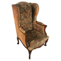 Used Baroque Wingback Armchair, Germany 18th century