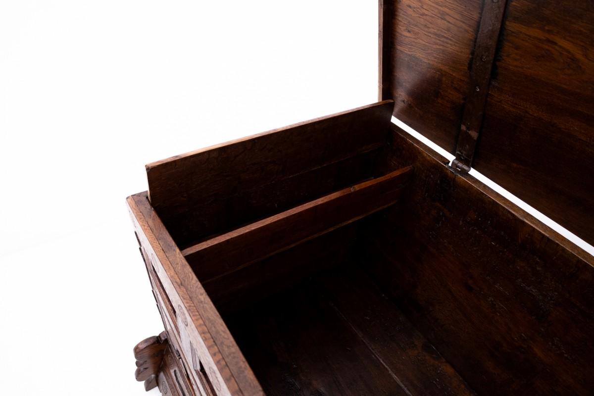 Barocke Holztruhe aus dem Barock von 1781. (Unbekannt) im Angebot