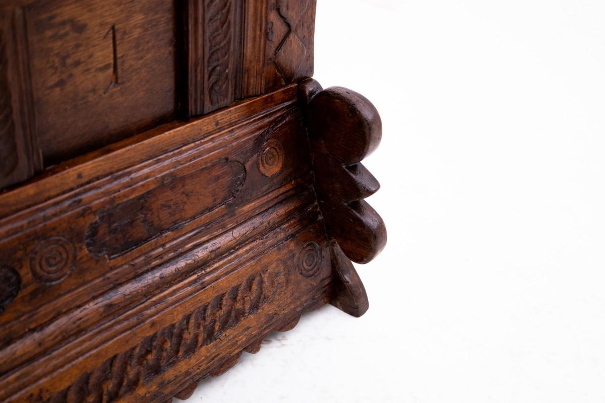 Barocke Holztruhe aus dem Barock von 1781. im Angebot 2