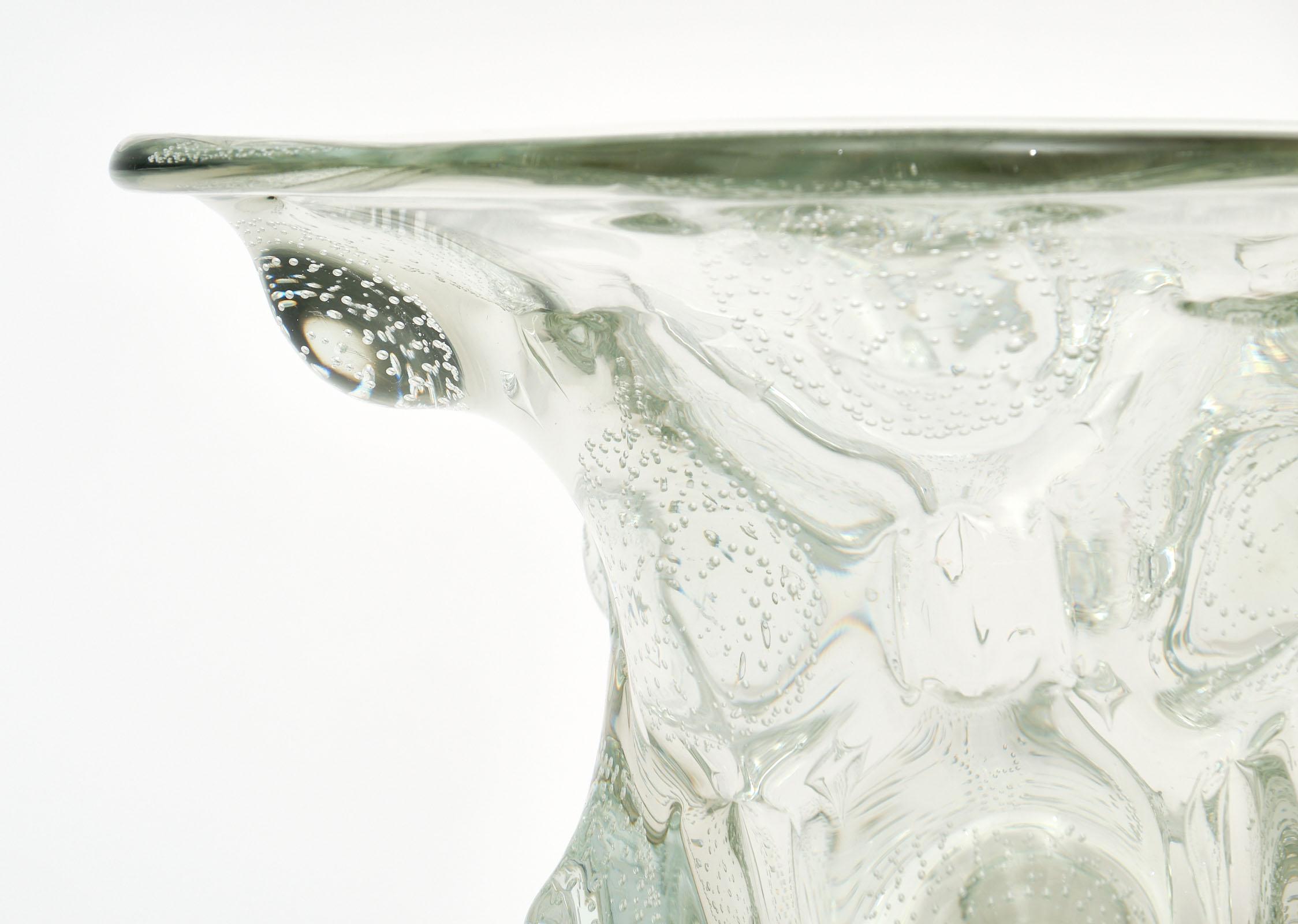Barovier “A Bolle” Vintage Murano Glass Vase 1