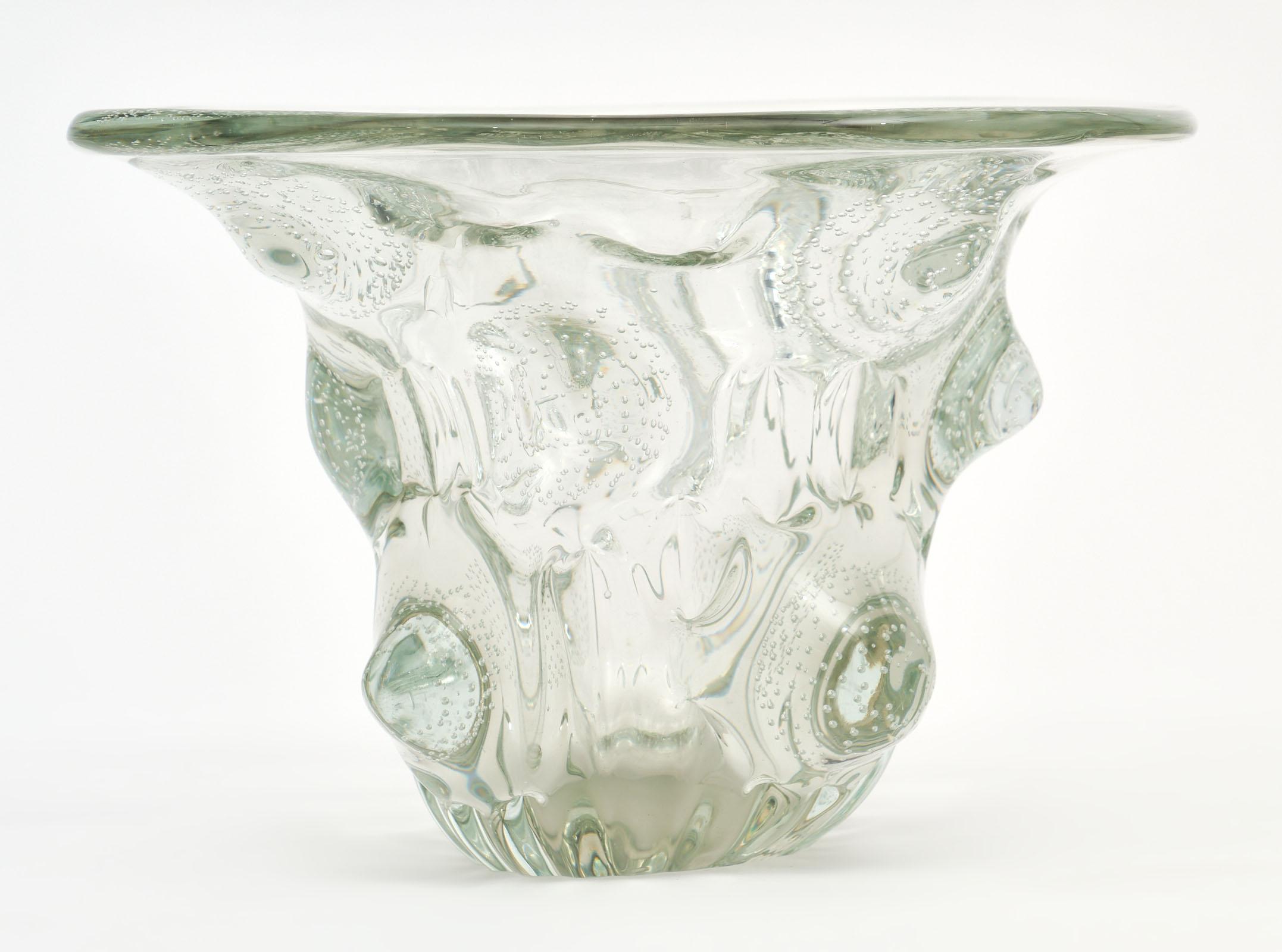 Barovier “A Bolle” Vintage Murano Glass Vase 3
