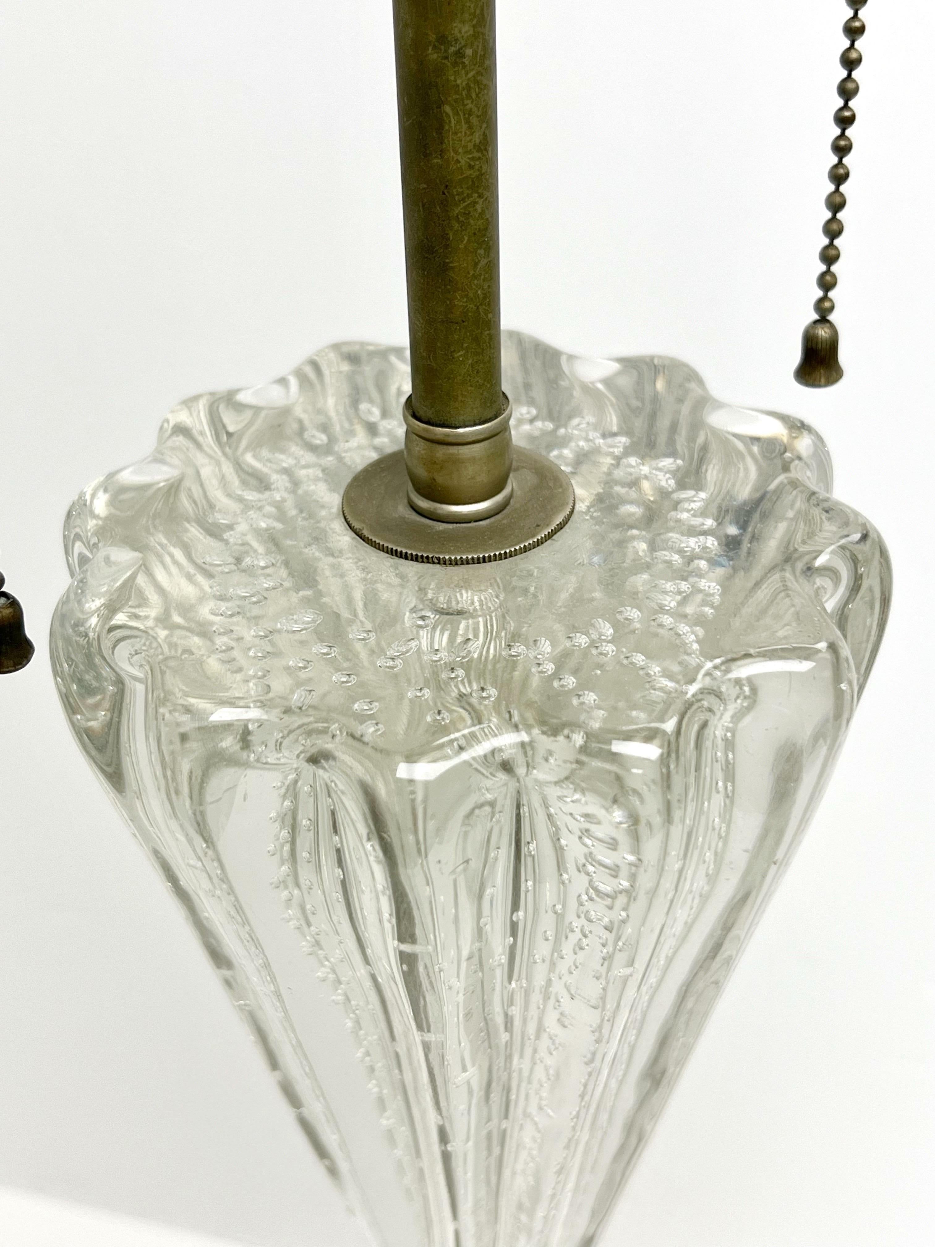 Mid-20th Century Barovier and Toso Bulicante Table Lamp For Sale