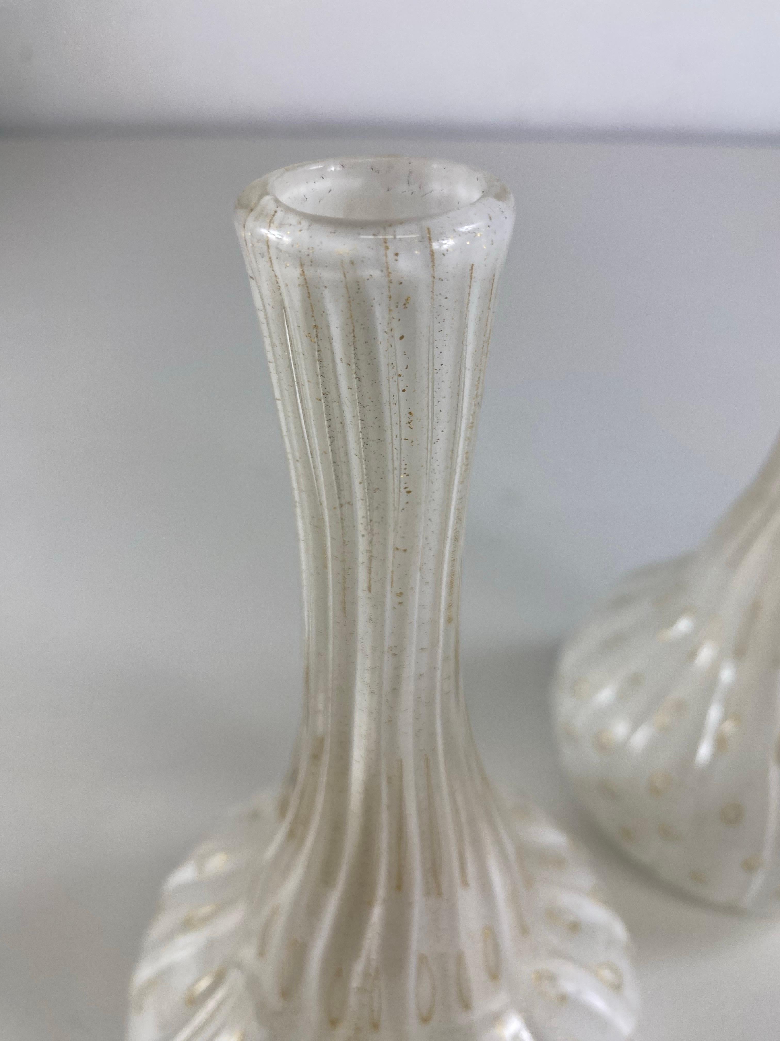 Mid-Century moderno Vasi in vetro di Murano soffiato a mano Barovier&Toso/una coppia in vendita
