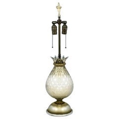 Barovier and Toso Murano Art Glass Pineapple Table Lamp, Labelled, 1940s