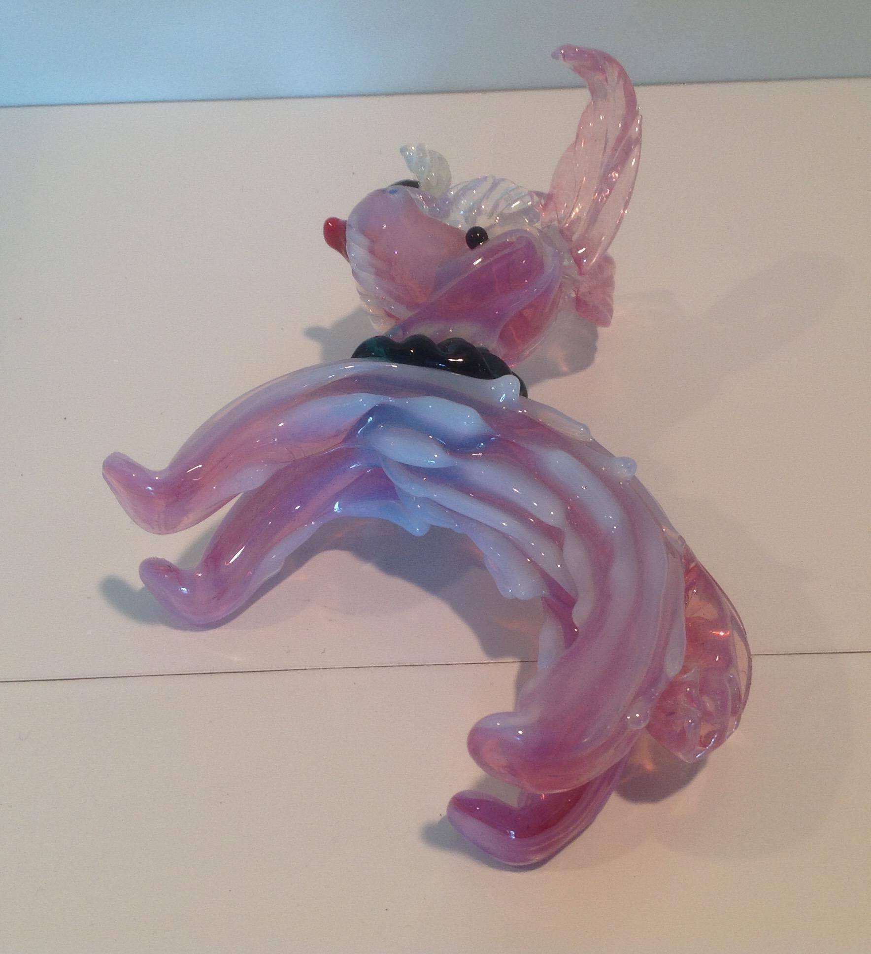 Barovier and Toso Murano Dog Sculpture, 1950s In Good Condition For Sale In Keego Harbor, MI