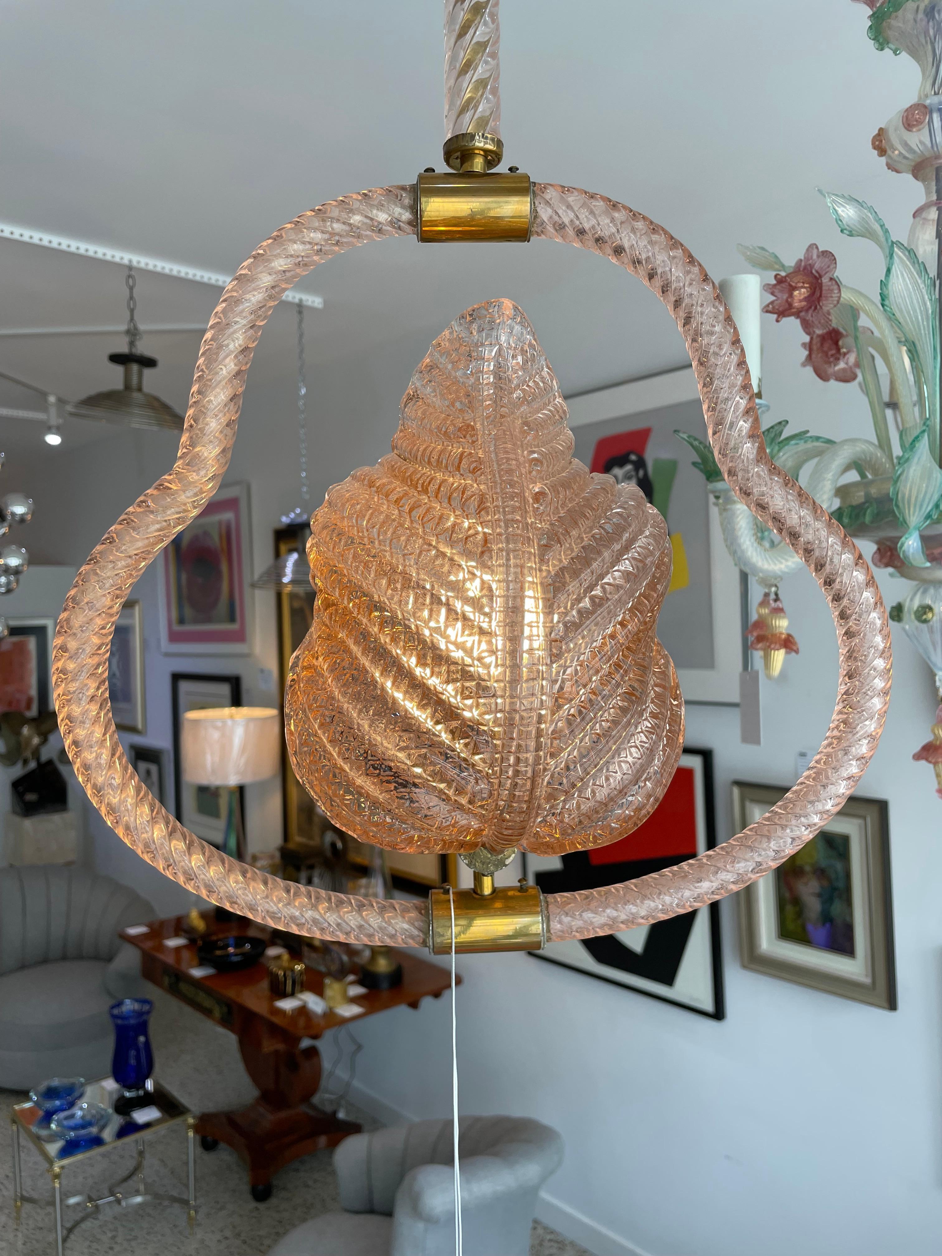 Barovier and Toso Murano Glass Chandelier 10