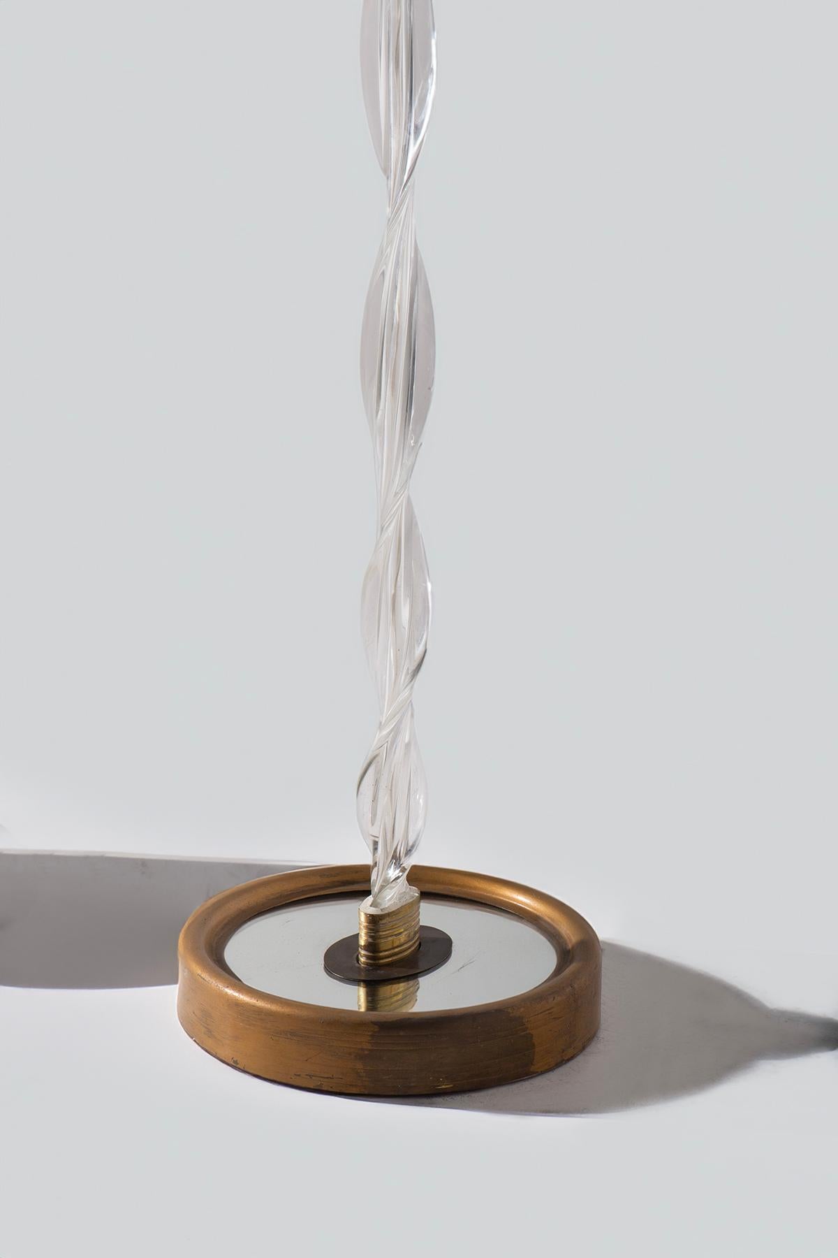 Barovier and Toso Murano glass floor lamp In Good Condition For Sale In Milano, IT