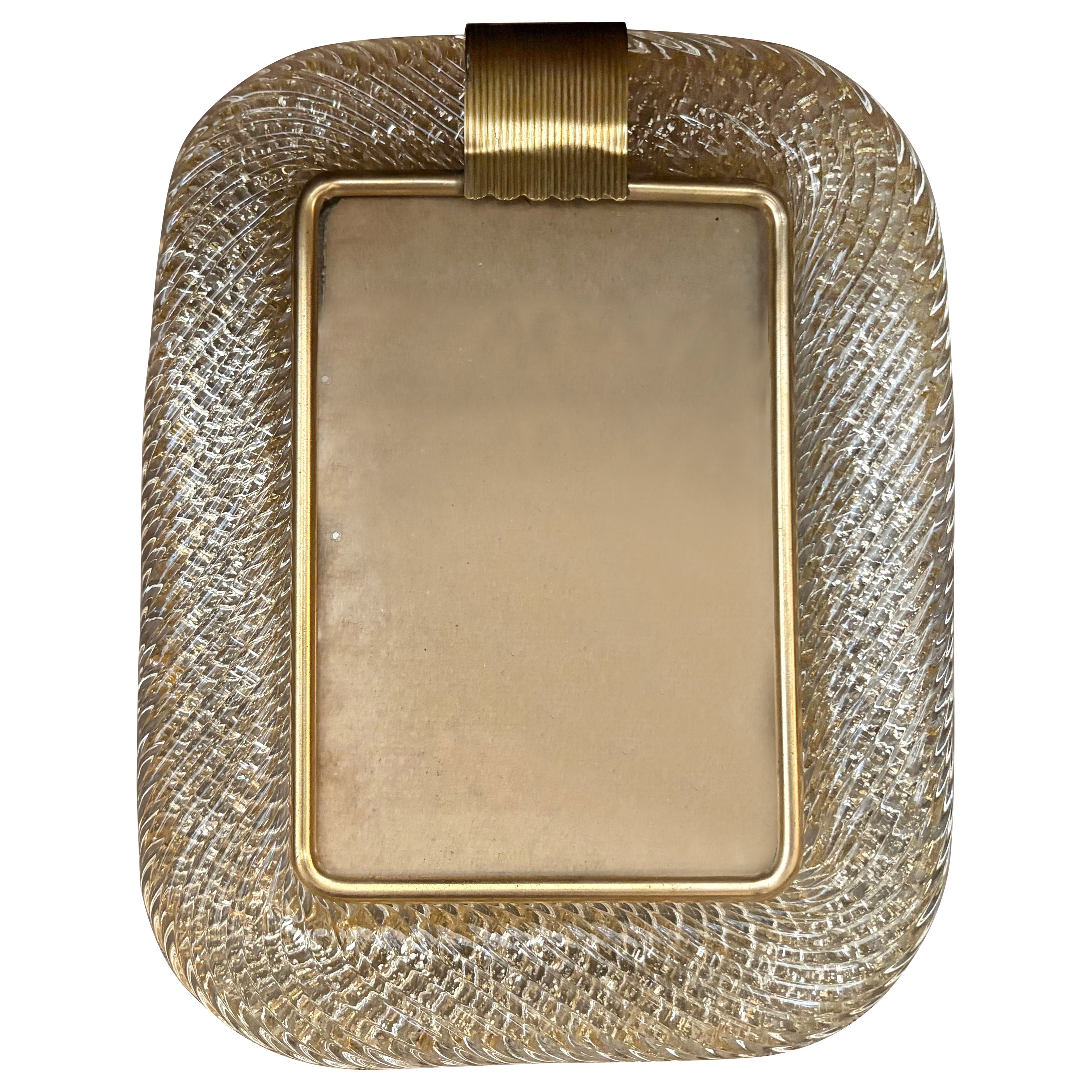 Barovier And Toso Murano Glass Frame