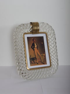 Barovier and Toso murano glass picture frame. Italy c1949