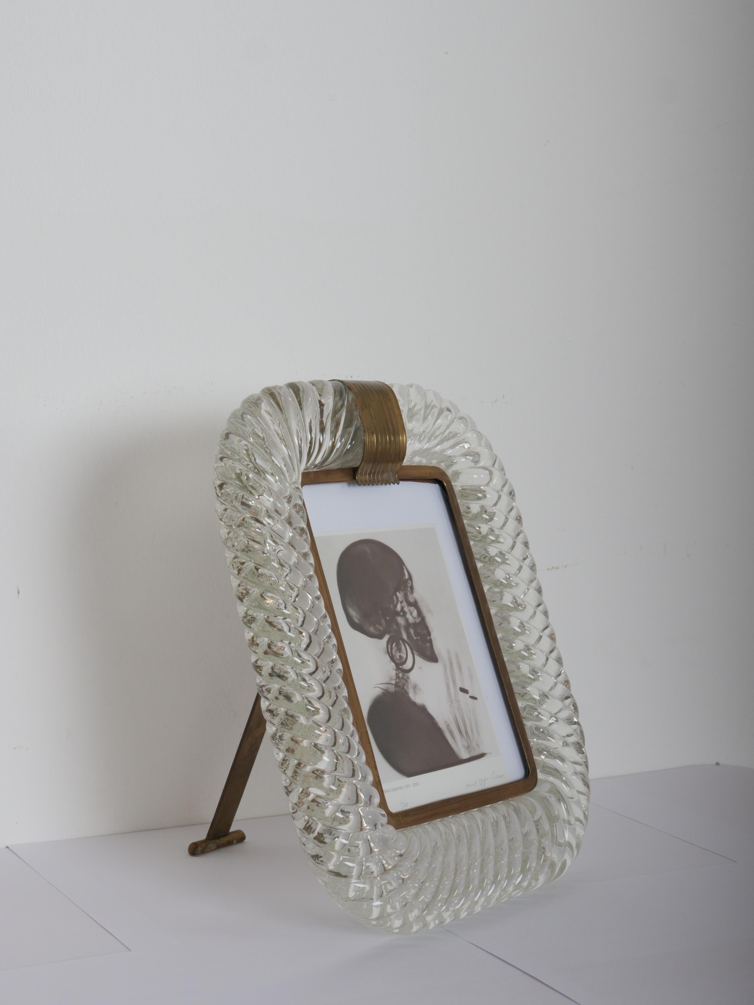 Marco de cristal de murano Barovier y Toso. Italia c1949 Italiano en venta