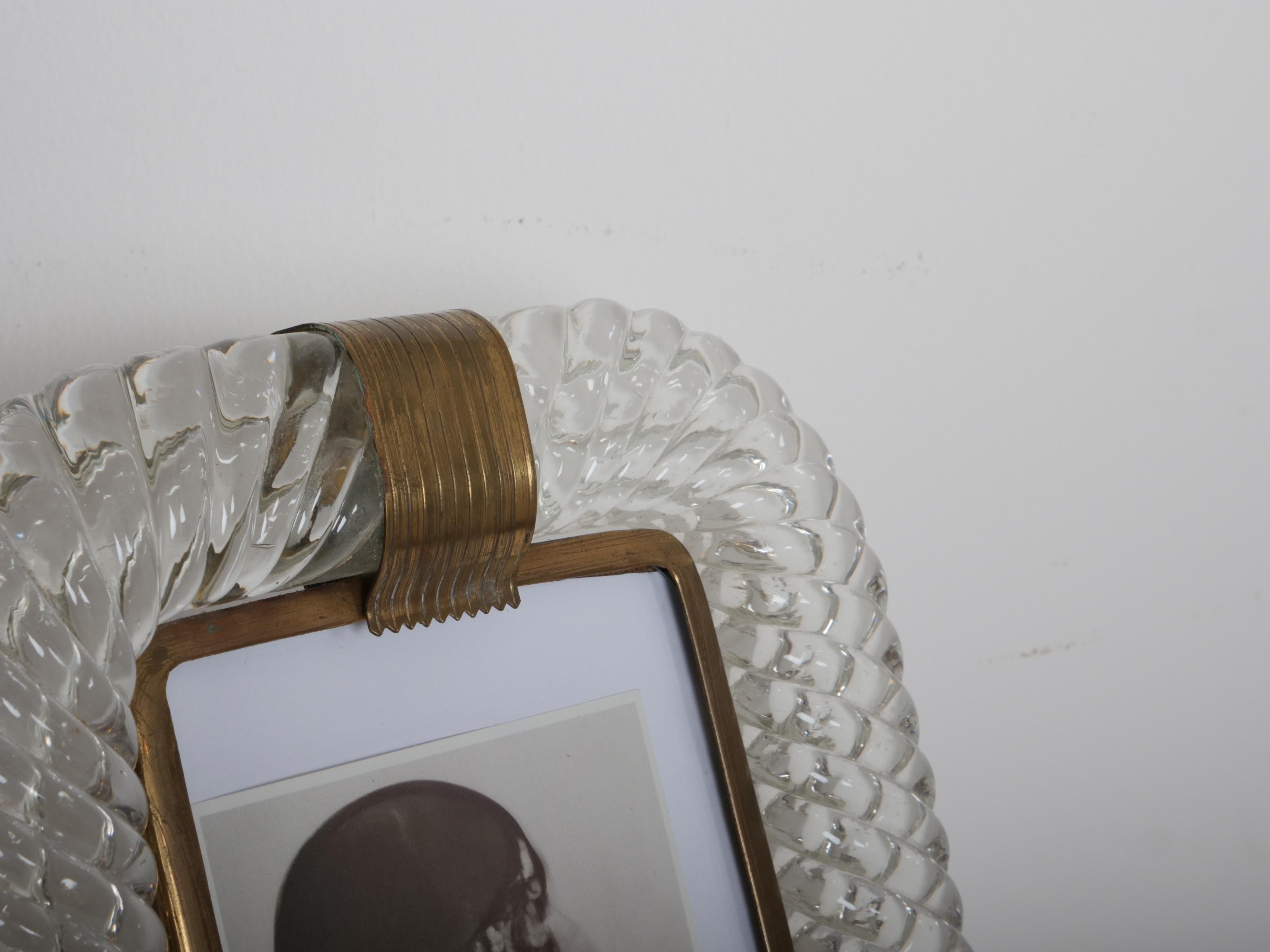 Marco de cristal de murano Barovier y Toso. Italia c1949 en Bueno estado para la venta en London, GB