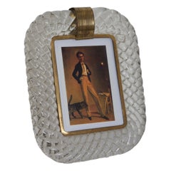 Barovier and Toso murano glass picture frame. Italy c1949