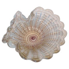 Barovier and Toso Murano Zebrato bowl by Ercole Barovier