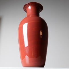 Barovier and Toso red glass vase, 1970