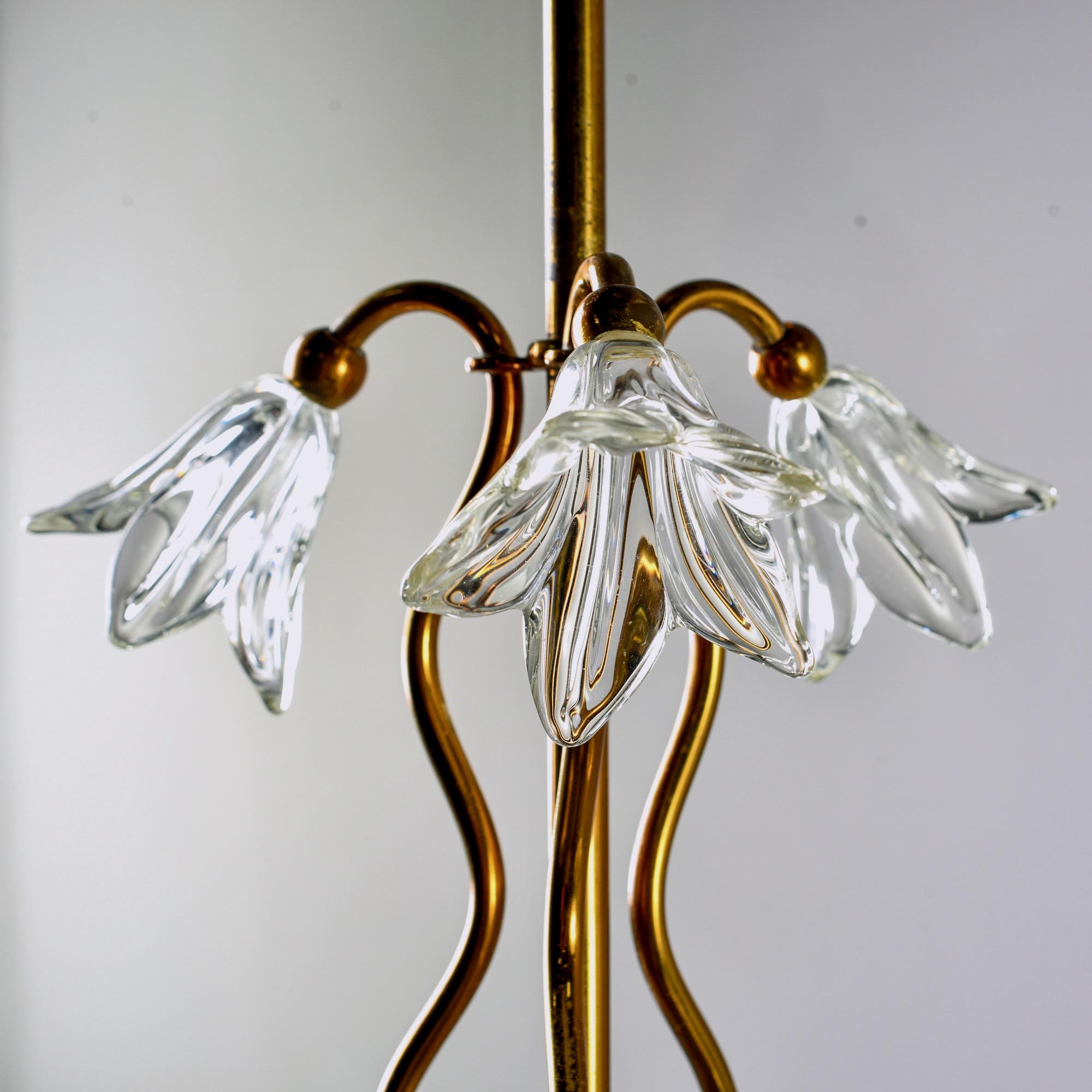 Barovier and Toso Six-Arm Chandelier with Brass Fittings 4