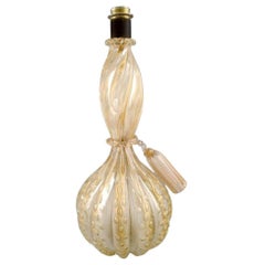 Barovier and Toso, Venice, Giant Table Lamp in Mouth-Blown Art Glass