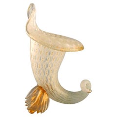 Barovier and Toso, Venice, Organically Shaped Vase in Mouth Blown Art Glass