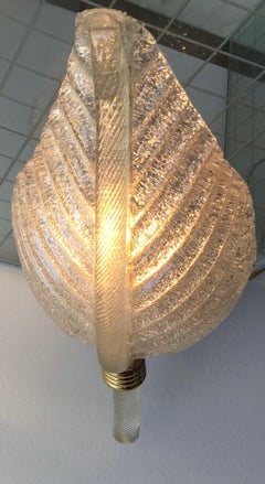 Barovier Applique “Rugiada”Brass Murano Glass, 1940, Italy