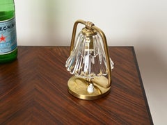 Lámpara de sobremesa Barovier "Campana" de cristal de Murano y latón, Italia, años 40