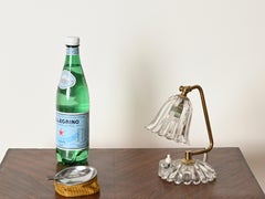Barovier Bellflower Adjustabe Table Lamp in Murano Glass and Brass, Italy, 1940s