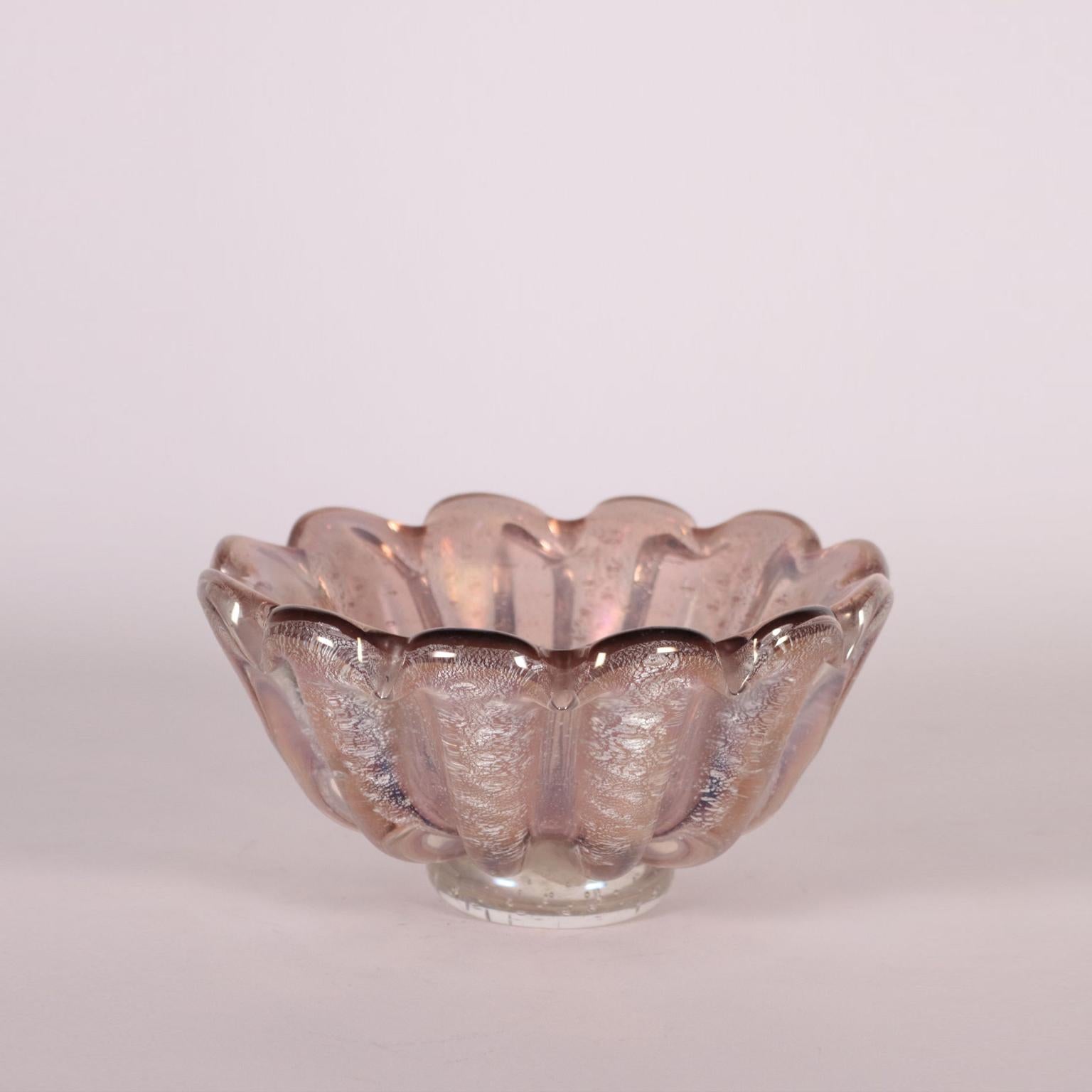 Barovier Bowl Glass Murano, Italy, 1940s In Good Condition For Sale In Milano, IT