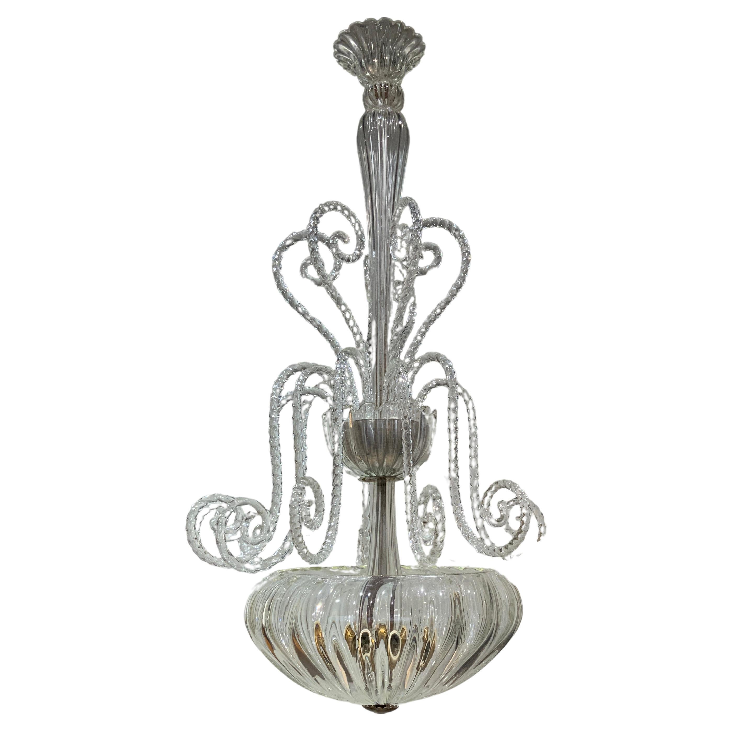 Lustre Barovier, Italie, Venise 1940 