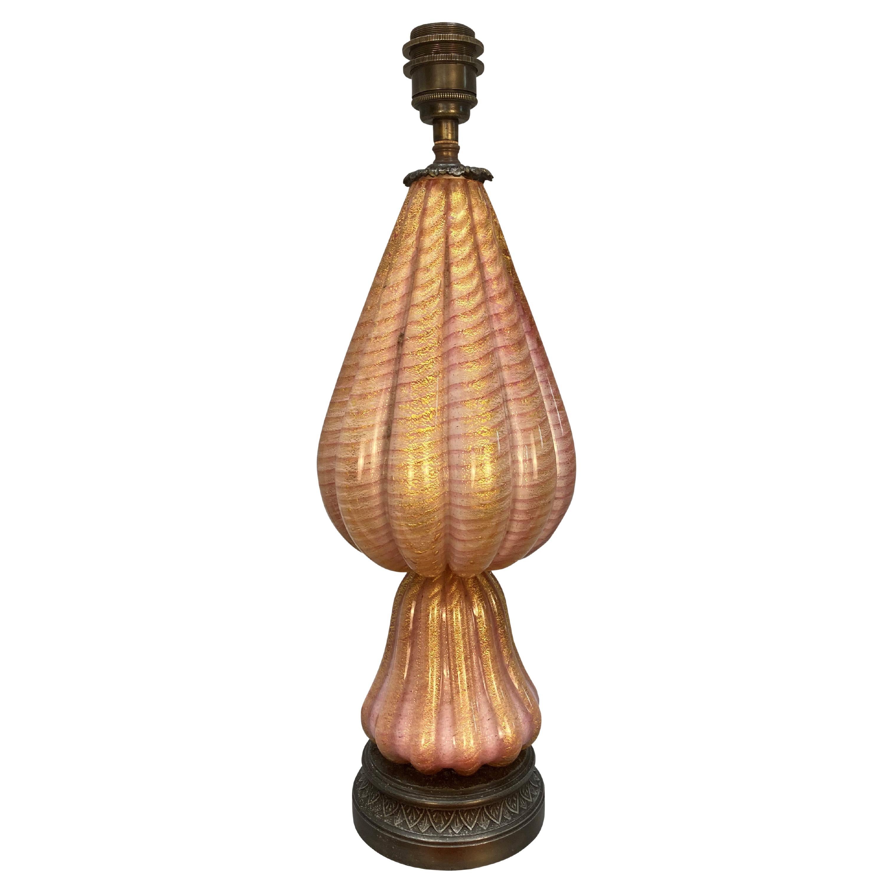 Barovier Cordonato D'Oro Lamp For Sale
