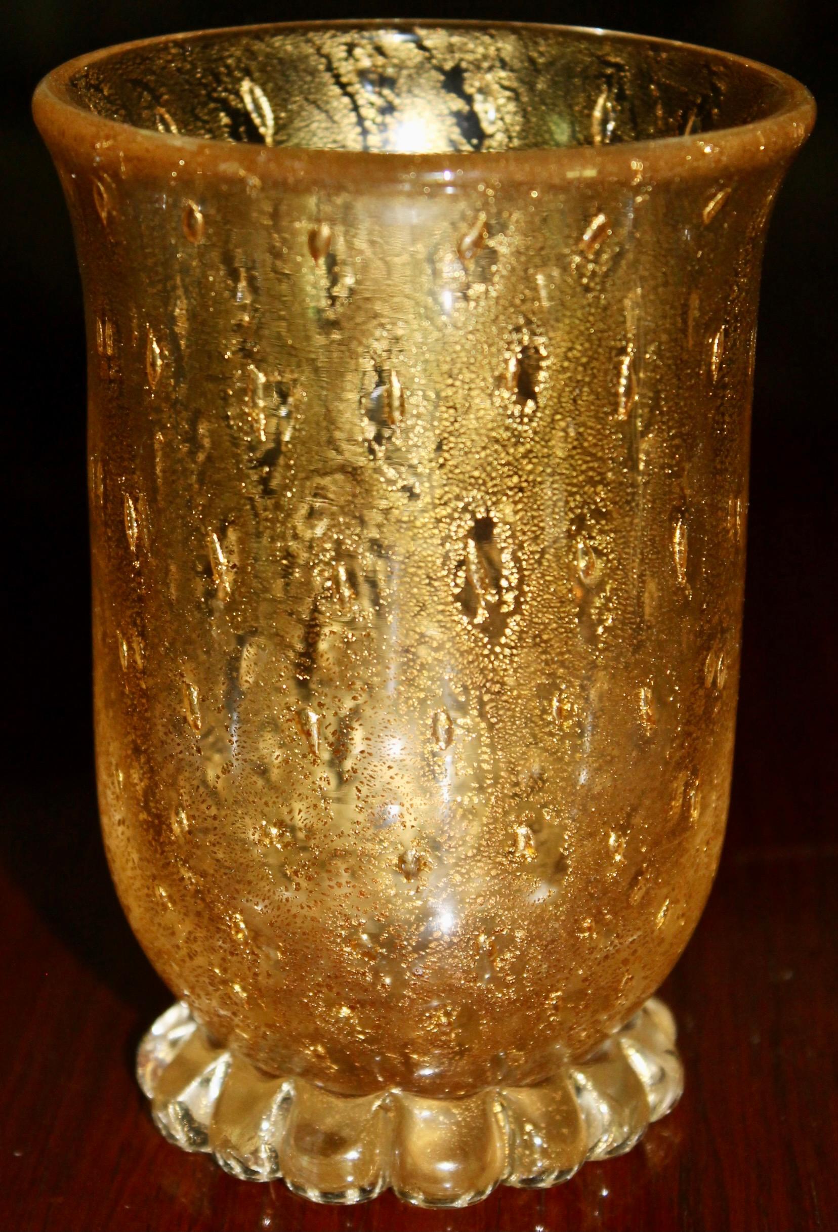 Barovier Cordonato d'Oro Birnen- und Vase   (Italienisch) im Angebot