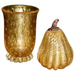 Barovier Cordonato d'Oro Pear & Vase