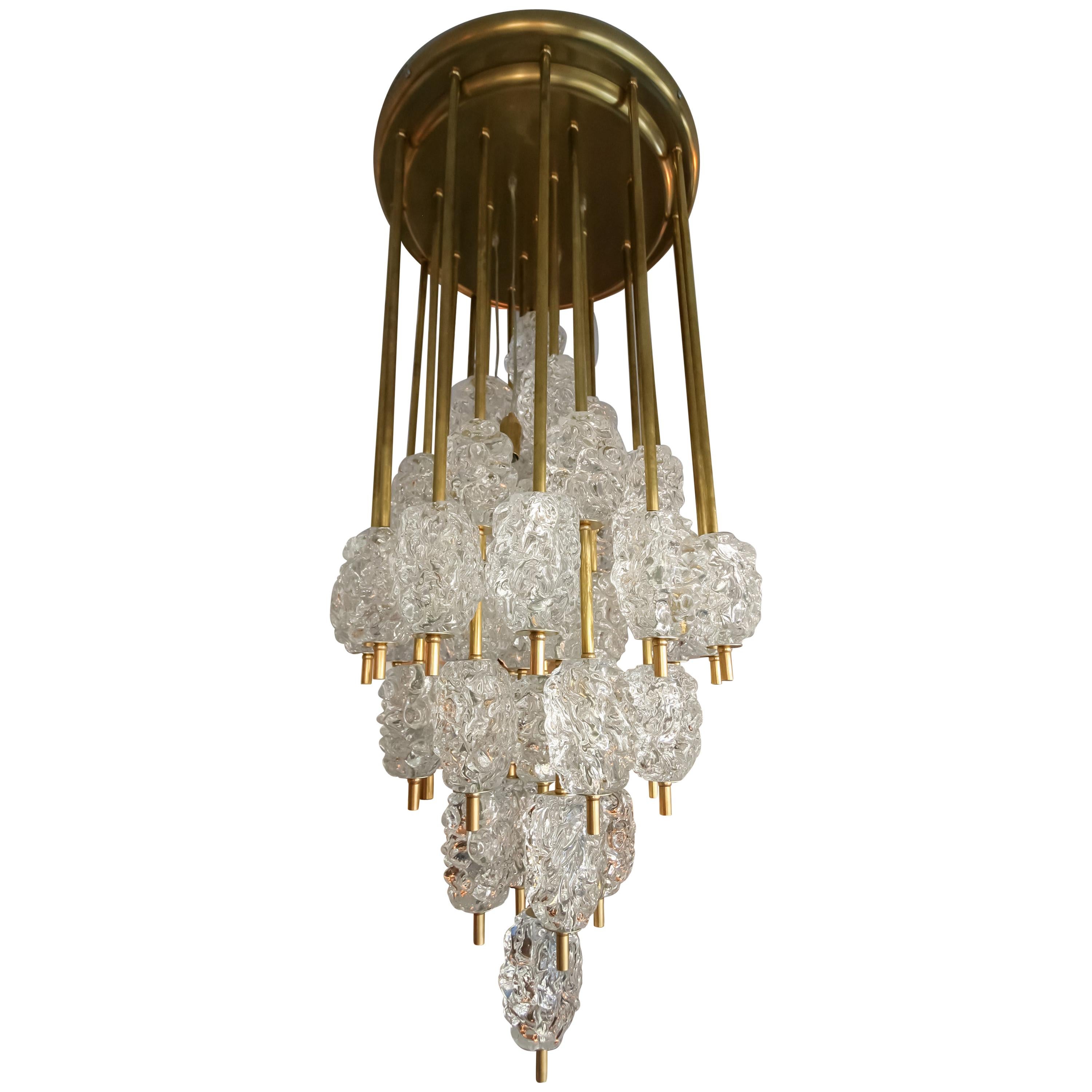 Line in the Sand 8 Light Chandelier in Satin Brass and Line in the Sand 8 Light Chandelier in Satin Brass and