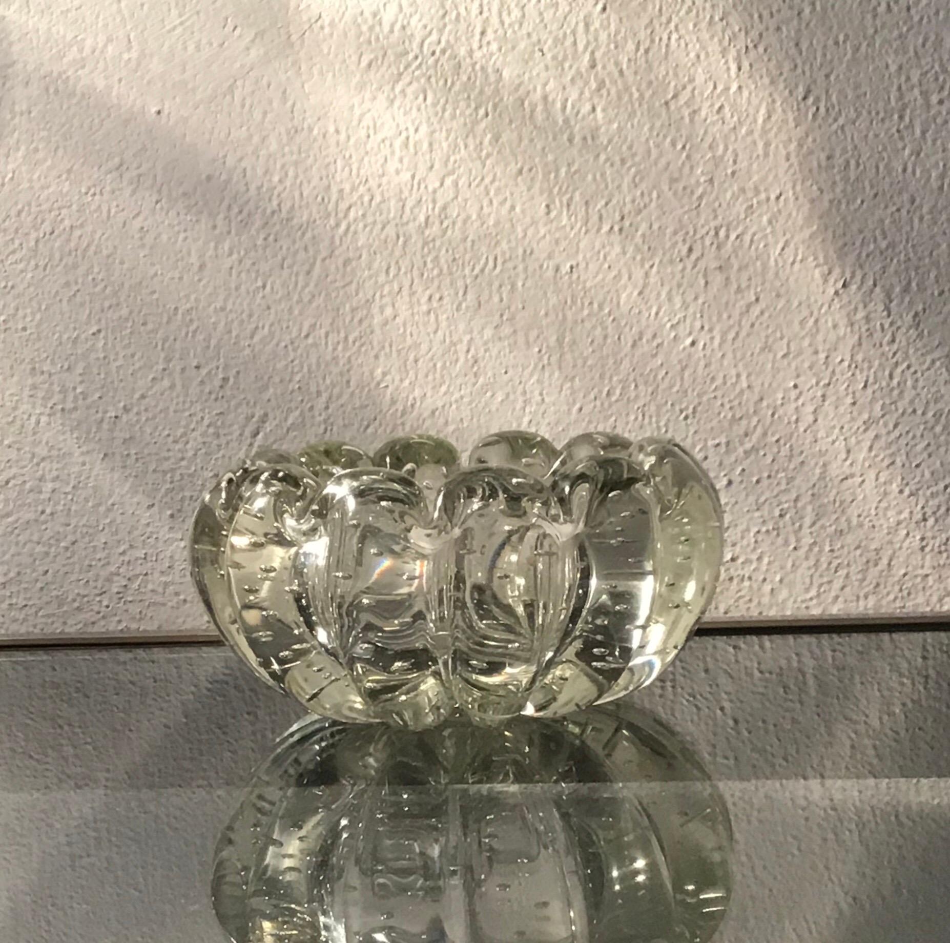 Barovier Et Toso Ashtray/Centerpiece/Pocket Emptier Murano Glass, 1940, Italy in vendita 4