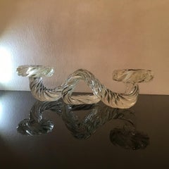 Barovier e Toso Candle Holders Murano Glass 1940 Italy