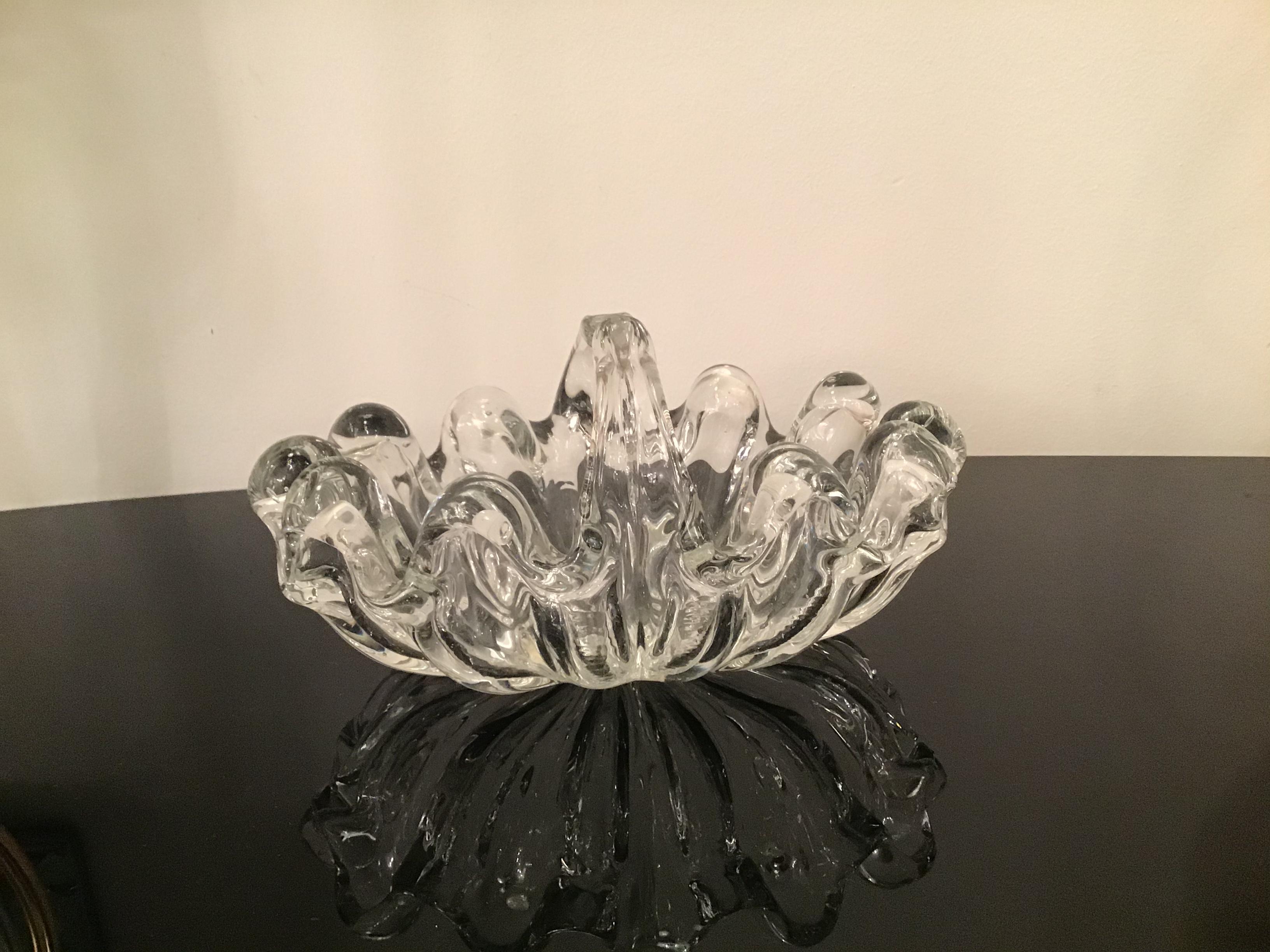 Barovier e Toso Centerpiece Murano Glass, 1940, Italy For Sale 9