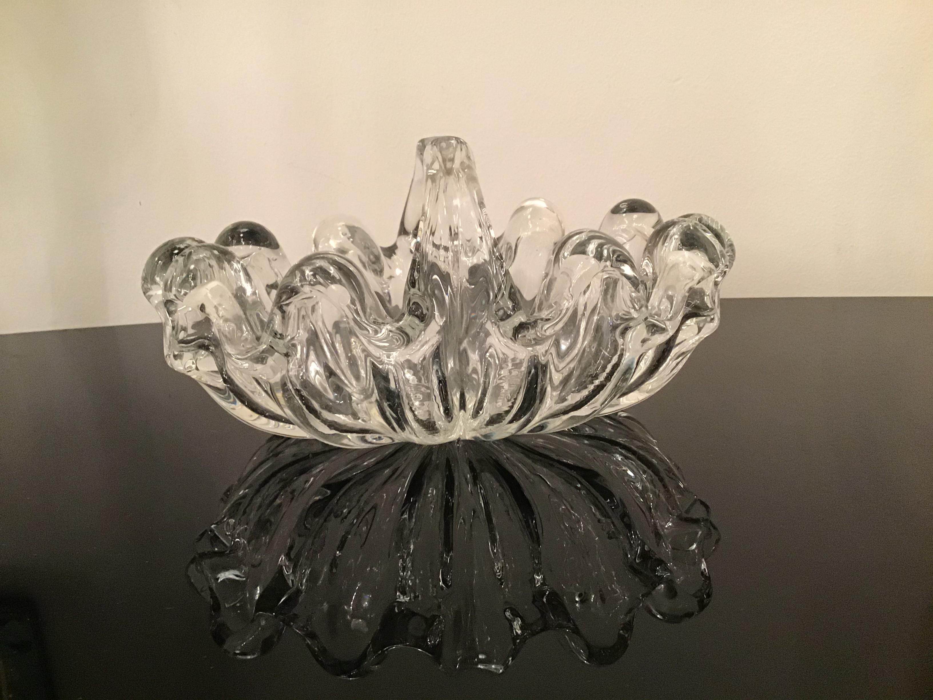 Barovier e Toso Centerpiece Murano Glass, 1940, Italy For Sale 10