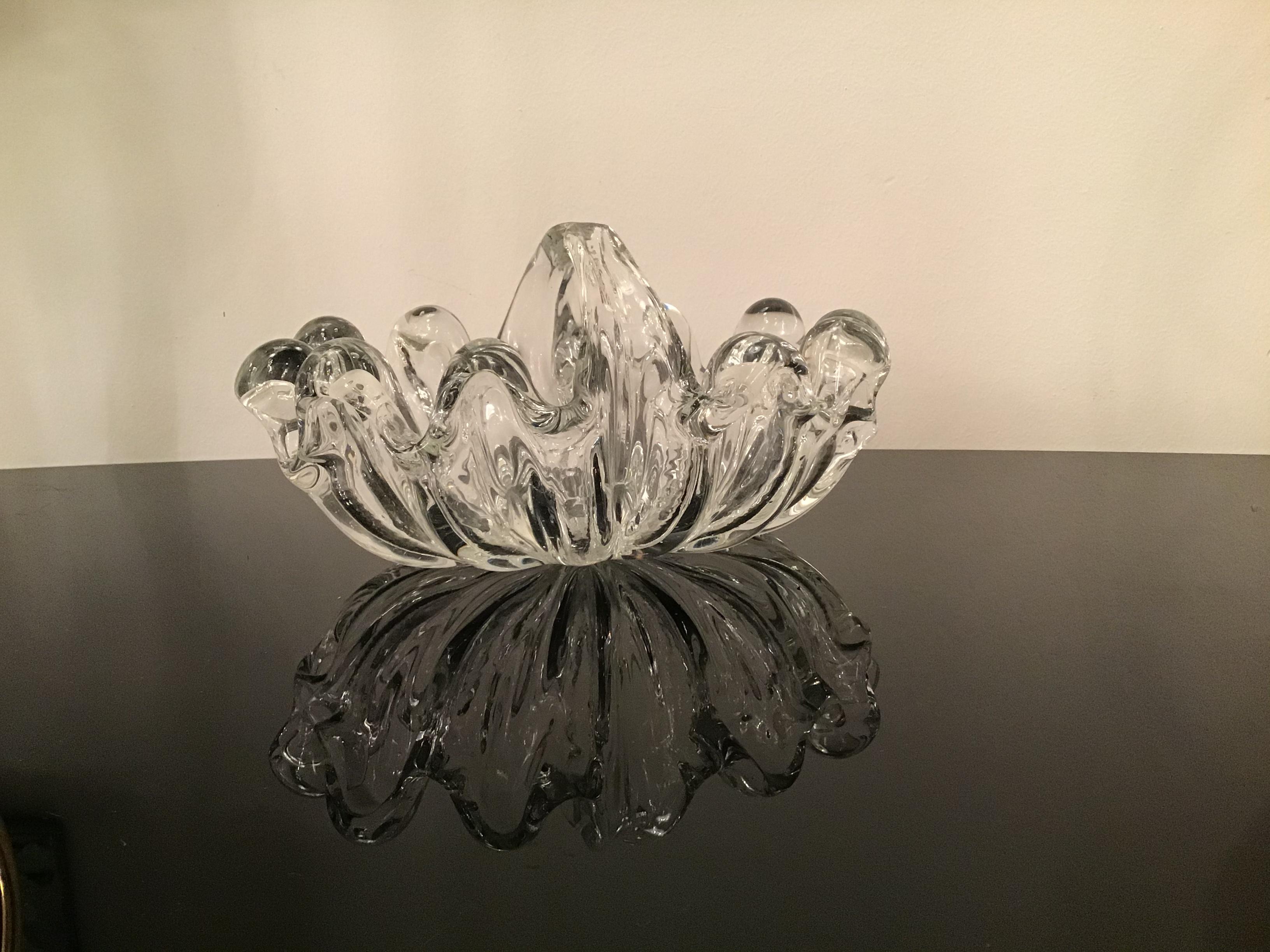 Barovier e Toso Centerpiece Murano Glass, 1940, Italy For Sale 1