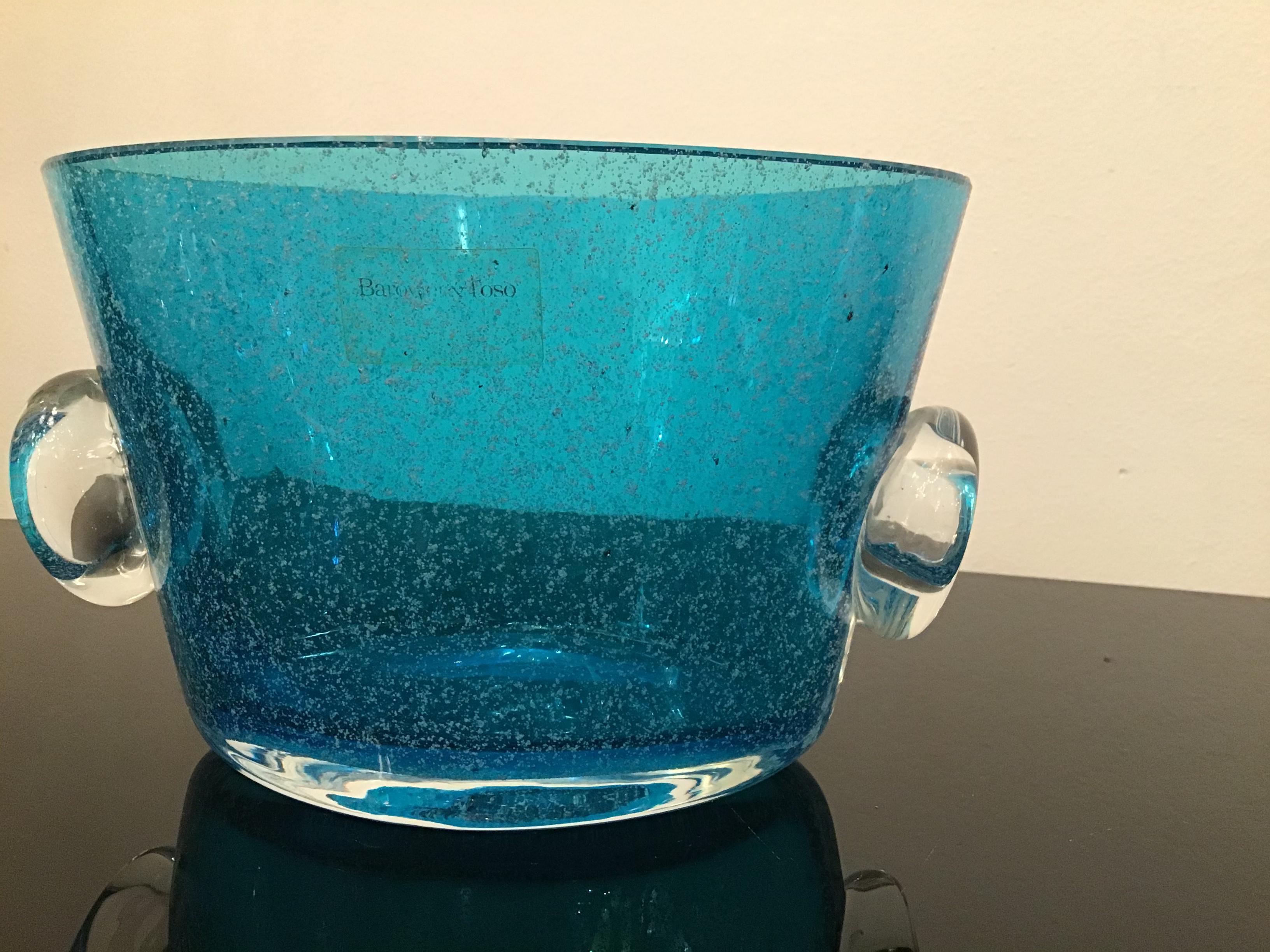 Barovier e Toso Centro de mesa Cristal de Murano 1965 Italia en venta 4