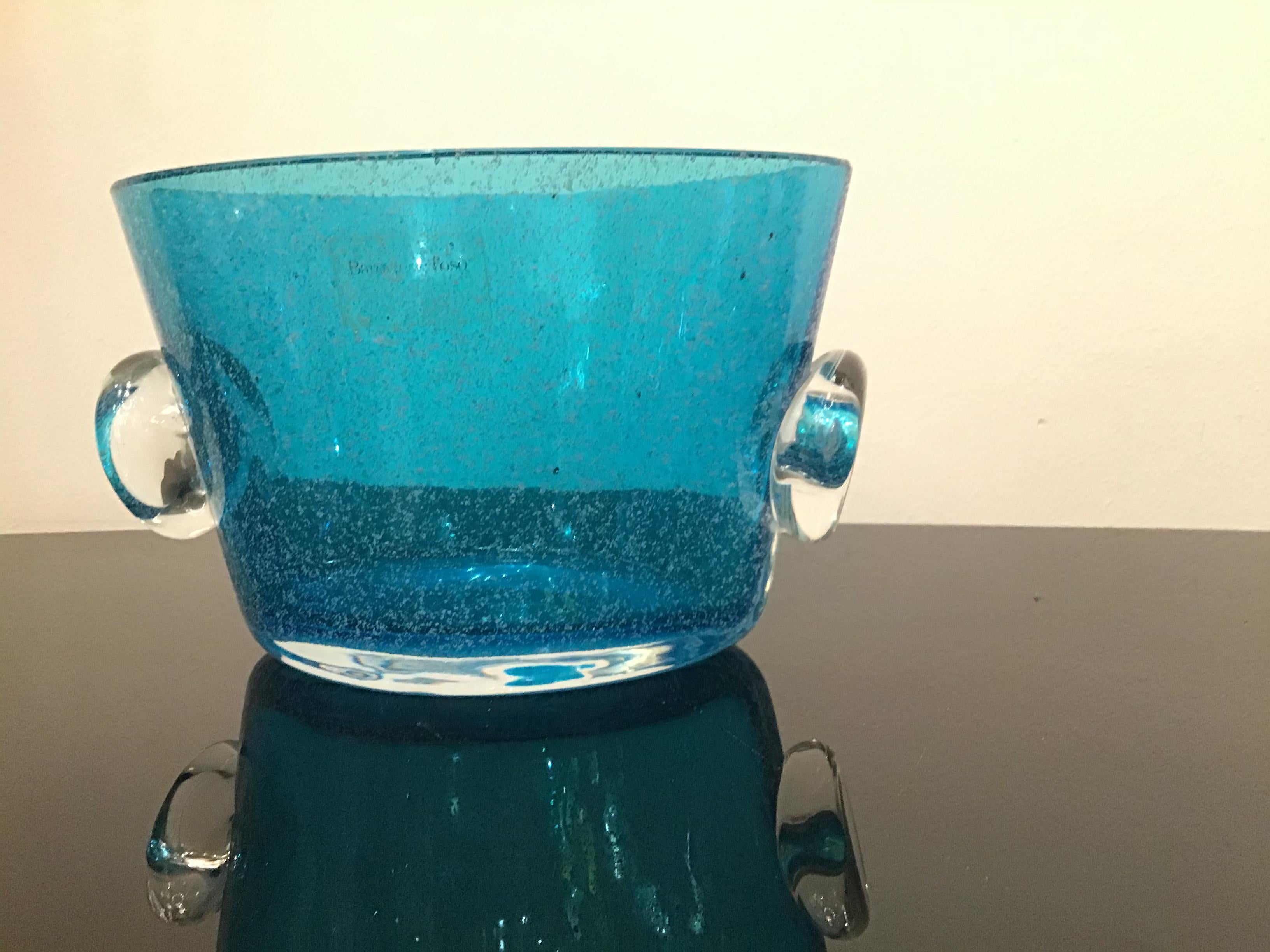 Barovier e Toso Centro de mesa Cristal de Murano 1965 Italia en venta 9