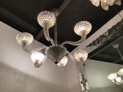 Barovier e Toso Chandelier “Rostrato” Murano Glass 1940 Italy