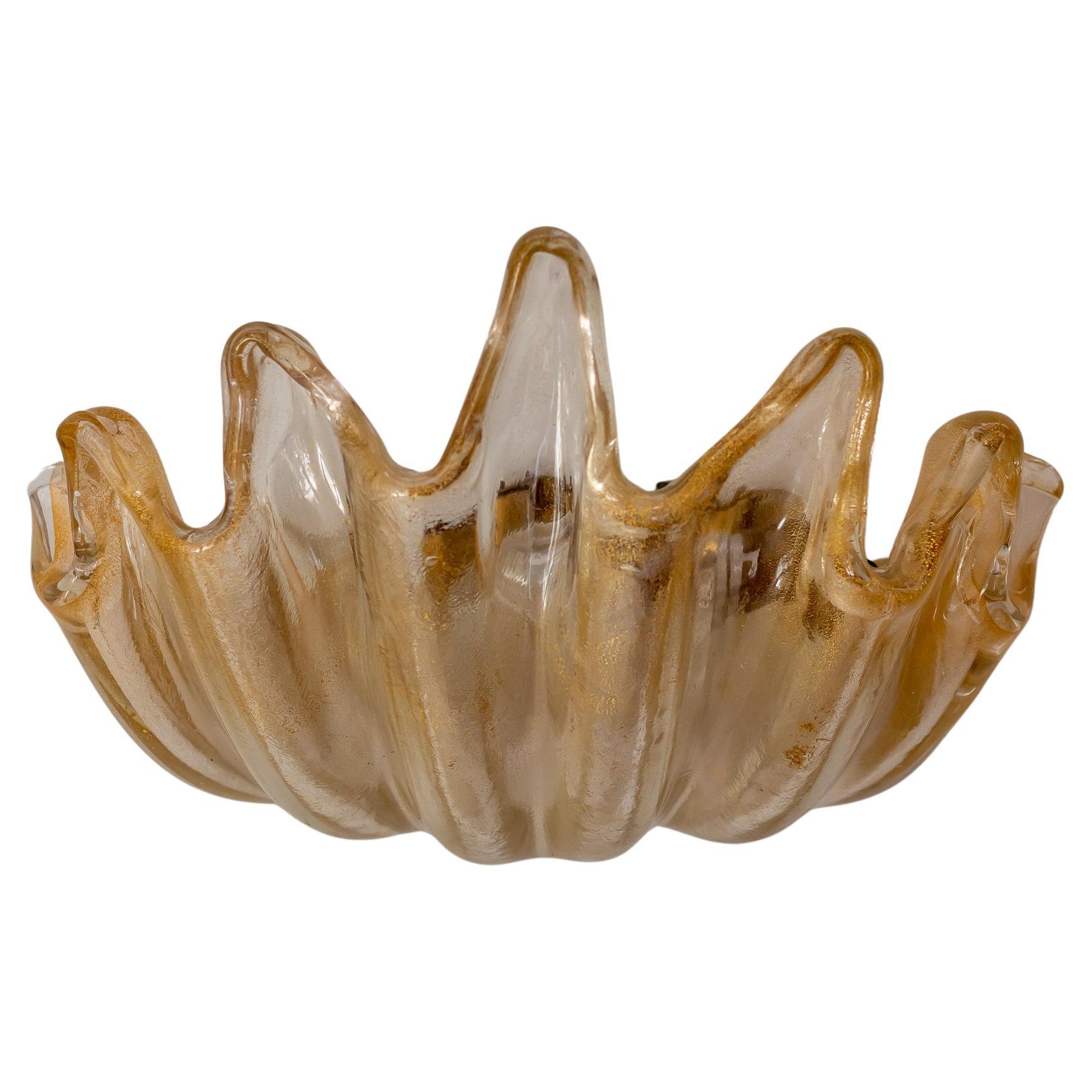 Barovier&Toso - Scontrino a conchiglia - Eleganza di Murano soffiata a mano in vendita