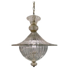 Lampadario in vetro di Murano "Fanali Veneziani" di Barovier e Toso