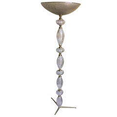 Barovier e Toso Floor Lamp Murano Brass Italia 1950