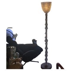 Barovier e Toso Floor Lamp “Rostrato” Murano Glass Brass 1940 Italy 