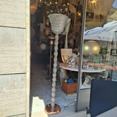 Barovier and Toso Floor Lamp "Rostrato" Murano Glass copper1940 Italy
