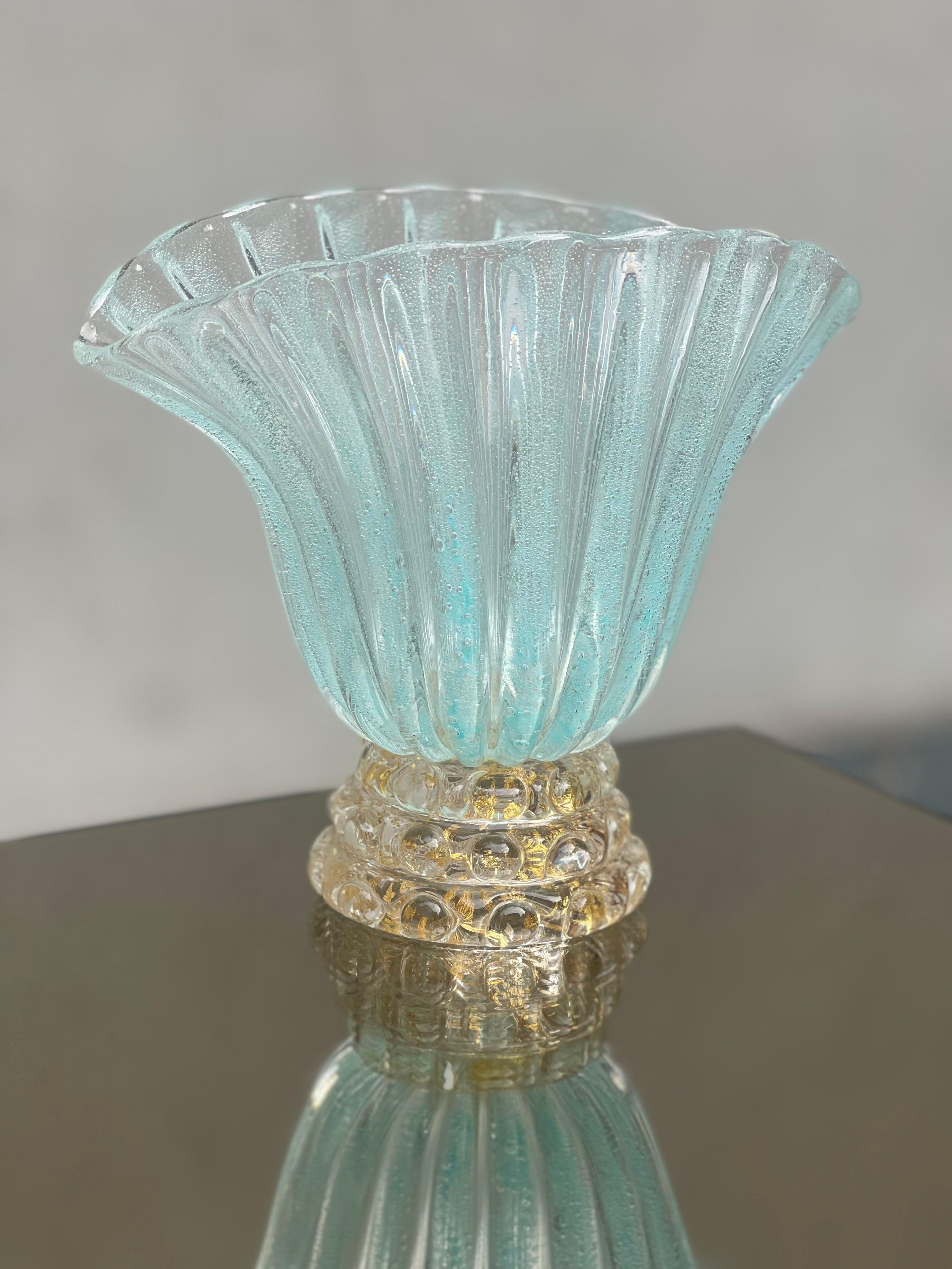 barovier e toso lenti vaso di murano - murano - barovier - toso - Murano Vase  For Sale 3