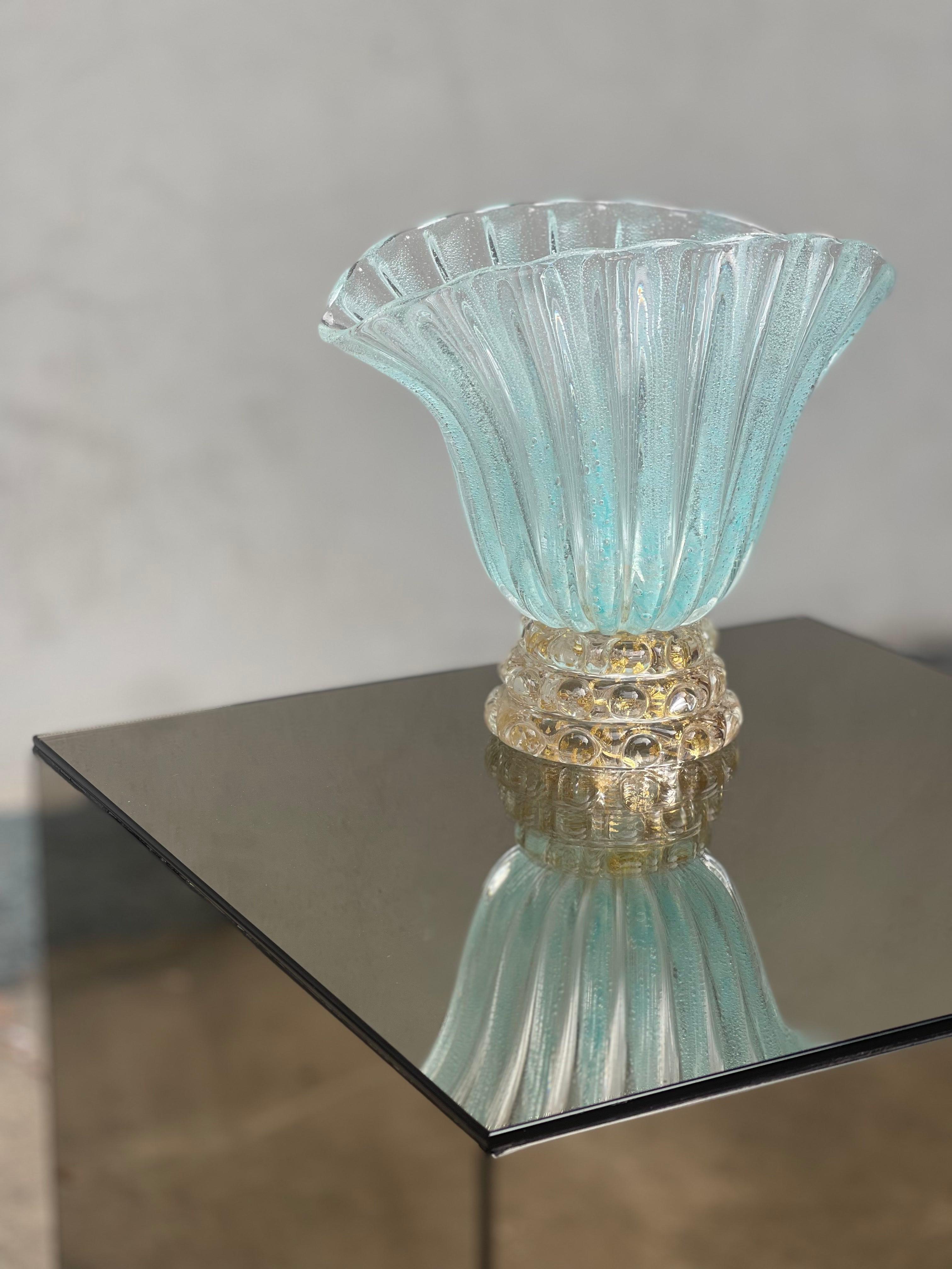 barovier e toso lenti vaso di murano - murano - barovier - toso - Murano Vase  For Sale 4