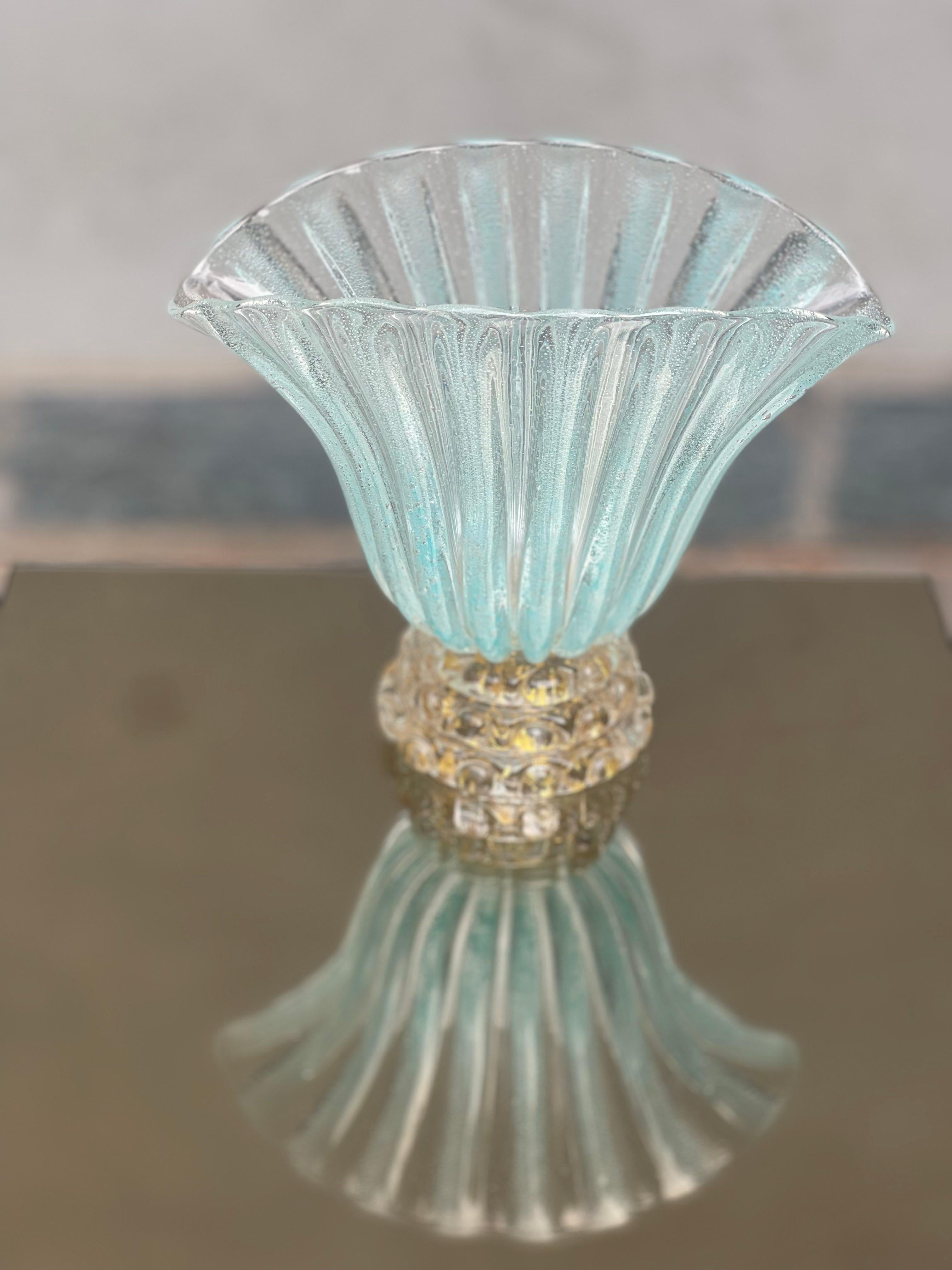 barovier e toso lenti vaso di murano - murano - barovier - toso - Murano Vase  For Sale 5